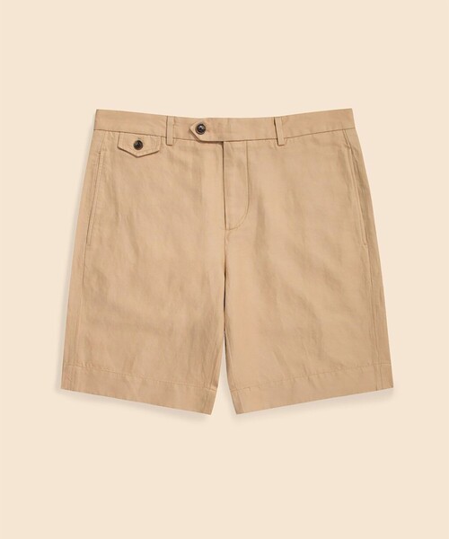 BROOKS BROTHERS(ブルックスブラザーズ)の「リネン/コットン プレーンフロント 9inショーツ(その他パンツ・メンズ・ベージュ/インディゴブルー・34inch/30inch/38inch/36inch/32inch)」の6枚目の写真