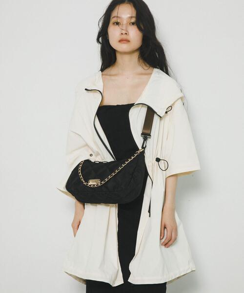 RODE SKO(ロデスコ)の「『別注』OUTDOOR PRODUCTS×hun RODESKO QuiltingChainBag(ハンドバッグ・レディース・ブラック/ベージュ・-)」の9枚目の写真