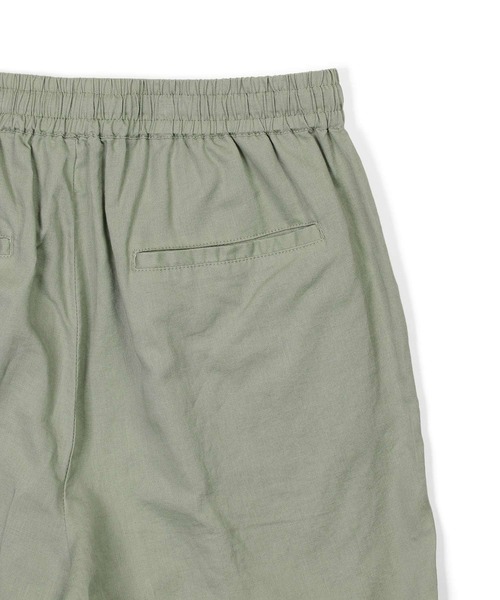 The DUFFER of ST.GEORGE(ザダファーオブセントジョージ)の「LINEN BLEND SETUP SHORTS:綿麻素材 セットアップ ショートパンツ(その他パンツ・メンズ・ネイビー/オリーブ・LARGE/MEDIUM/X-LARGE)」の13枚目の写真