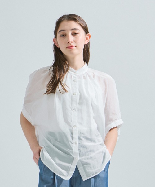 ketty(ケティ)の「コットンシルクシャツブラウス≪手洗い可能≫(シャツ/ブラウス・レディース・ブラック/イエロー/ホワイト・M)」の6枚目の写真
