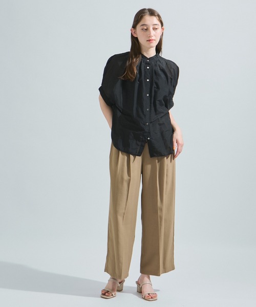 ketty(ケティ)の「コットンシルクシャツブラウス≪手洗い可能≫(シャツ/ブラウス・レディース・ブラック/イエロー/ホワイト・M)」の15枚目の写真