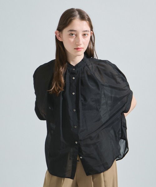 ketty(ケティ)の「コットンシルクシャツブラウス≪手洗い可能≫(シャツ/ブラウス・レディース・ブラック/イエロー/ホワイト・M)」の16枚目の写真