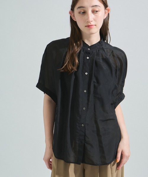 ketty(ケティ)の「コットンシルクシャツブラウス≪手洗い可能≫(シャツ/ブラウス・レディース・ブラック/イエロー/ホワイト・M)」の17枚目の写真