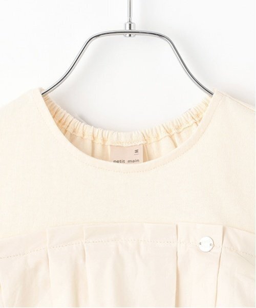 petit main（プティマイン）の「【リンク】ドッキングバルーンワンピース(キッズ)（ワンピース・キッズ・キナリ/ライトベージュ/ブラック・L/S/M）」の7枚目の写真