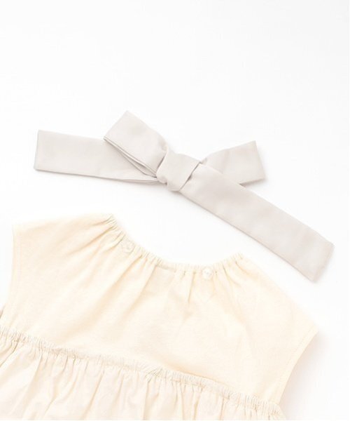 petit main（プティマイン）の「【リンク】ドッキングバルーンワンピース(キッズ)（ワンピース・キッズ・キナリ/ライトベージュ/ブラック・L/S/M）」の14枚目の写真