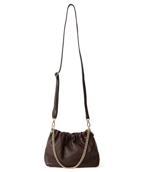 ROSE BUD（ローズバッド）の「(MILLELA FIRENZE)CHAINSHOULDER BAG（ショルダーバッグ・レディース・ブラウン/ブラック・ONE SIZE）」の2枚目の写真