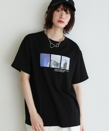 Ice cream photoプリント コットン100%Tシャツ