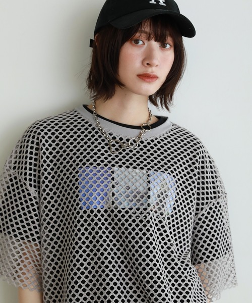 shetila(シェティラ)の「Ice cream photoプリント コットン100%Tシャツ(Tシャツ/カットソー・レディース・ブラック/オフホワイト・F)」の19枚目の写真