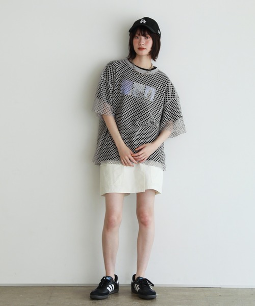 shetila(シェティラ)の「Ice cream photoプリント コットン100%Tシャツ(Tシャツ/カットソー・レディース・ブラック/オフホワイト・F)」の20枚目の写真