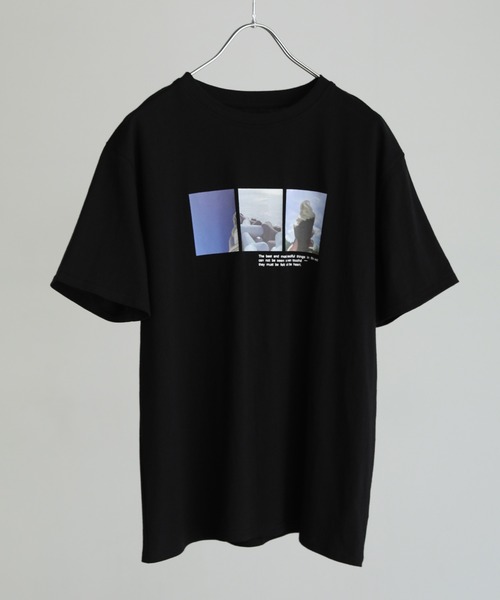 shetila(シェティラ)の「Ice cream photoプリント コットン100%Tシャツ(Tシャツ/カットソー・レディース・ブラック/オフホワイト・F)」の14枚目の写真