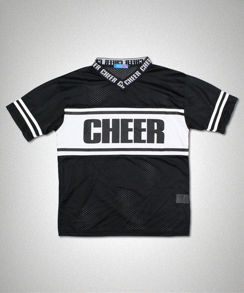 CHEER(チアー)の「スポーツメッシュセンターラインBIGTEE(Tシャツ/カットソー・レディース・ホワイト/ブラック/グリーン・S/M)」の8枚目の写真