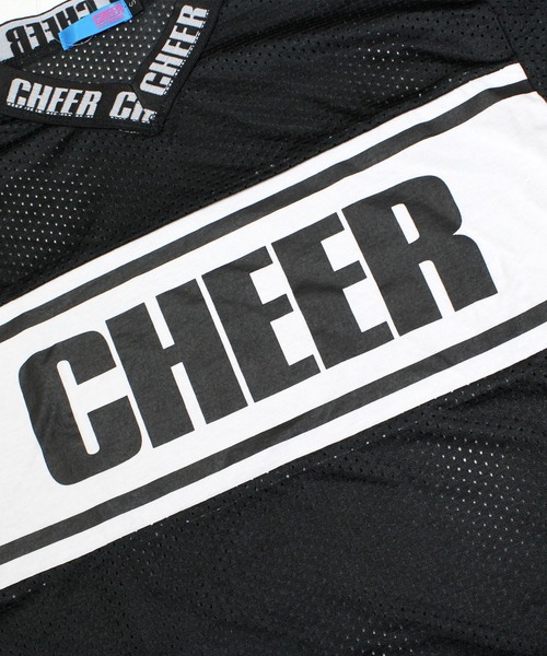 CHEER(チアー)の「スポーツメッシュセンターラインBIGTEE(Tシャツ/カットソー・レディース・ホワイト/ブラック/グリーン・S/M)」の9枚目の写真