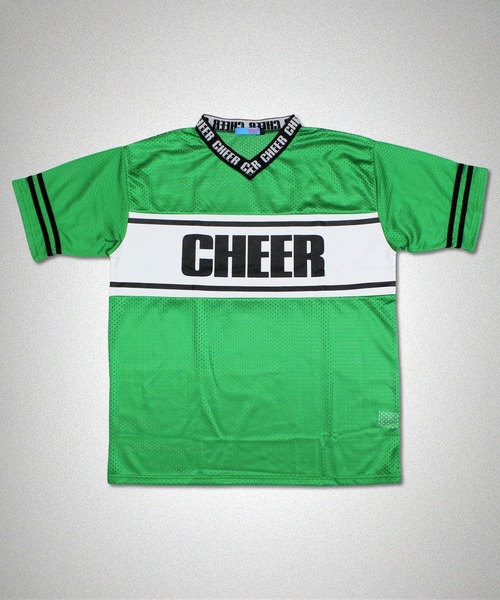 CHEER(チアー)の「スポーツメッシュセンターラインBIGTEE(Tシャツ/カットソー・レディース・ホワイト/ブラック/グリーン・S/M)」の15枚目の写真