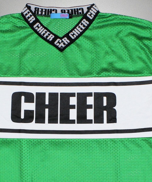 CHEER(チアー)の「スポーツメッシュセンターラインBIGTEE(Tシャツ/カットソー・レディース・ホワイト/ブラック/グリーン・S/M)」の16枚目の写真