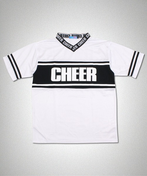 CHEER(チアー)の「スポーツメッシュセンターラインBIGTEE(Tシャツ/カットソー・レディース・ホワイト/ブラック/グリーン・S/M)」の18枚目の写真