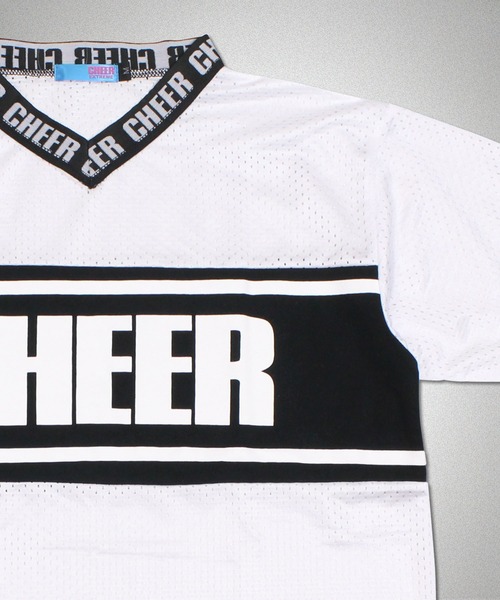CHEER(チアー)の「スポーツメッシュセンターラインBIGTEE(Tシャツ/カットソー・レディース・ホワイト/ブラック/グリーン・S/M)」の19枚目の写真