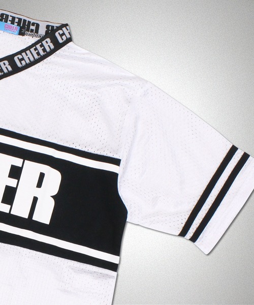 CHEER(チアー)の「スポーツメッシュセンターラインBIGTEE(Tシャツ/カットソー・レディース・ホワイト/ブラック/グリーン・S/M)」の20枚目の写真