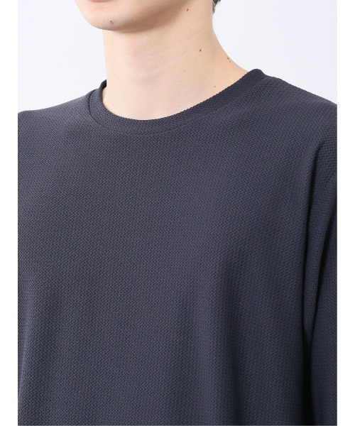 m.f.editorial（エムエフエディトリアル）の「【ウォッシャブル】ノータベネ/NOTABENE ワッフル クルーネック半袖Tシャツ（Tシャツ/カットソー・メンズ・ブルー/ライトグレー/グレー系その他2・X-LARGE/MEDIUM/LARGE）」の11枚目の写真