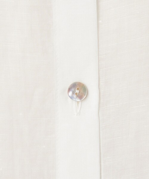 conte＞シアー ドレープ チュニックブラウスホワイト新品未使用