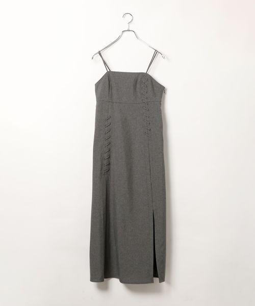 PAGEBOY(ページボーイ)の「レースアップワンピース(ワンピース・レディース・チャコールグレー/ブラック/パープル系その他・FREE)」の8枚目の写真