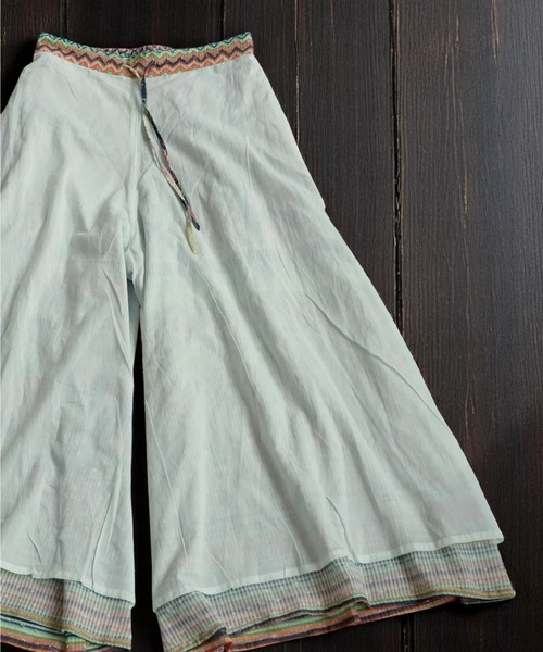 antiqua（アンティカ）の「ドビー柄ワイドパンツ（その他パンツ・レディース・その他・ONESIZE）」の11枚目の写真