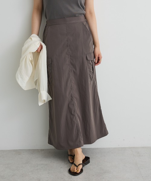 CRAFT STANDARD BOUTIQUE(クラフトスタンダードブティック)の「カーゴスカート(スカート・レディース・アイボリー/チャコールグレー/テラコッタ・FREE)」の1枚目の写真