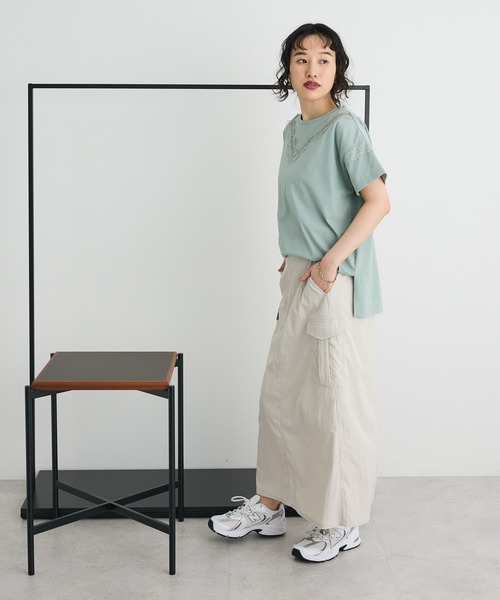 CRAFT STANDARD BOUTIQUE(クラフトスタンダードブティック)の「カーゴスカート(スカート・レディース・アイボリー/チャコールグレー/テラコッタ・FREE)」の8枚目の写真