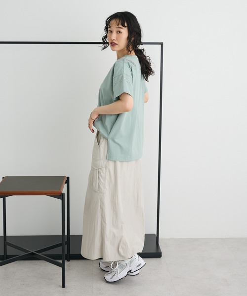 CRAFT STANDARD BOUTIQUE(クラフトスタンダードブティック)の「カーゴスカート(スカート・レディース・アイボリー/チャコールグレー/テラコッタ・FREE)」の9枚目の写真