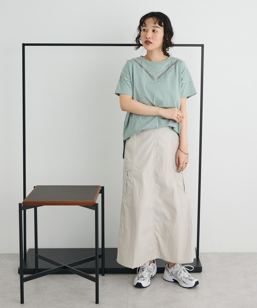 CRAFT STANDARD BOUTIQUE(クラフトスタンダードブティック)の「カーゴスカート(スカート・レディース・アイボリー/チャコールグレー/テラコッタ・FREE)」の7枚目の写真