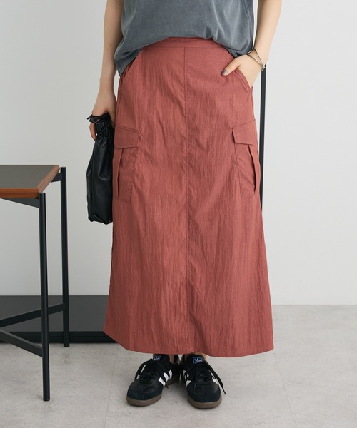 CRAFT STANDARD BOUTIQUE(クラフトスタンダードブティック)の「カーゴスカート(スカート・レディース・アイボリー/チャコールグレー/テラコッタ・FREE)」の11枚目の写真