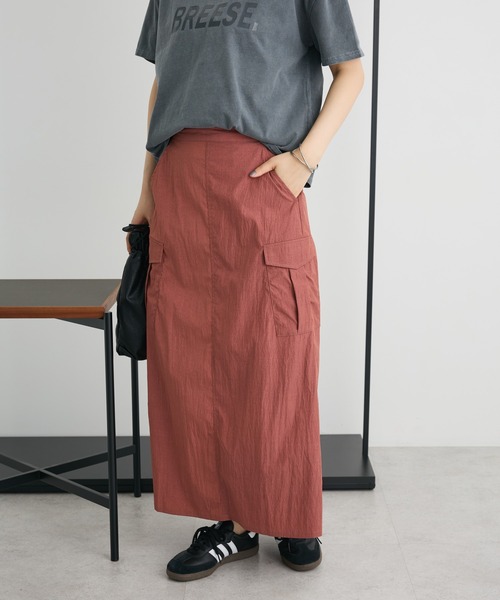 CRAFT STANDARD BOUTIQUE(クラフトスタンダードブティック)の「カーゴスカート(スカート・レディース・アイボリー/チャコールグレー/テラコッタ・FREE)」の12枚目の写真