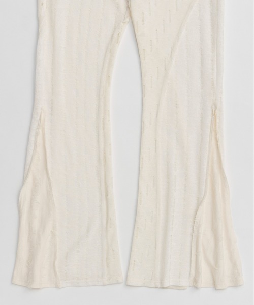 セール】Multi Fabric Easy Flare Pants/マルチファブリック