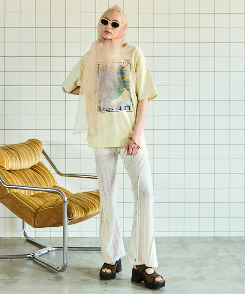 Misbhv＞＞＞ミスブフ サンジェルマン フレアパンツ Side Slash Denim Pants