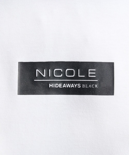 HIDEAWAYS NICOLE(ハイダウェイニコル)の「シルケットVネック半袖Tシャツ(Tシャツ/カットソー・メンズ・ブラック/オフホワイト/ブルー・MEDIUM/LARGE/X-LARGE)」の12枚目の写真