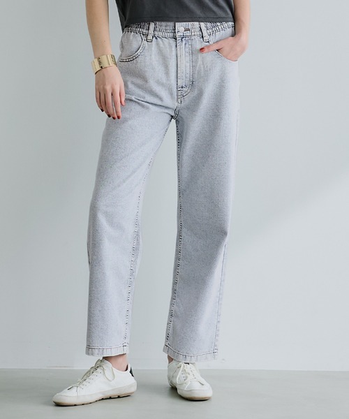 coca（coca）（コカ）の「テーパードパンツ（デニムパンツ・レディース・ブルー/ライトブルー・S/L/M）」の2枚目の写真