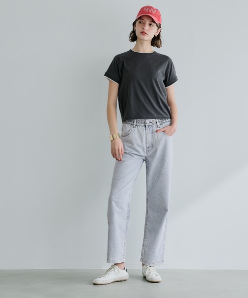 coca（coca）（コカ）の「テーパードパンツ（デニムパンツ・レディース・ブルー/ライトブルー・S/L/M）」の17枚目の写真