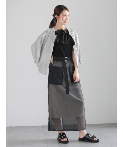 Te chichi（テチチ）の「オフショルドッキングトップス（Tシャツ/カットソー・レディース・ホワイト/モカ/ブラック・F）」の12枚目の写真