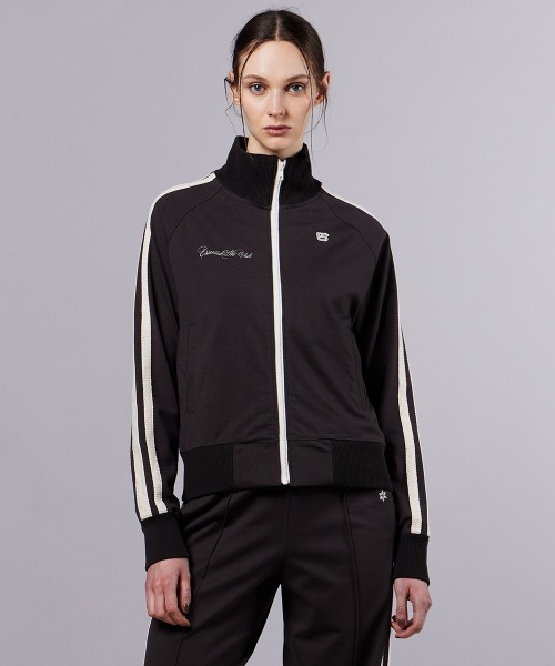 DOUBLE STANDARD CLOTHING(ダブルスタンダードクロージング)の「メッシュリバー トラックジャケット(ブルゾン・レディース・モカ/ブラック・FREE)」の6枚目の写真