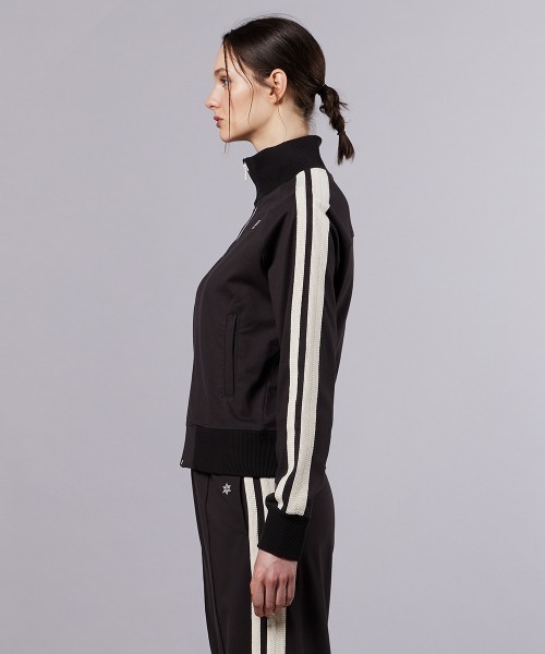 DOUBLE STANDARD CLOTHING(ダブルスタンダードクロージング)の「メッシュリバー トラックジャケット(ブルゾン・レディース・モカ/ブラック・FREE)」の7枚目の写真