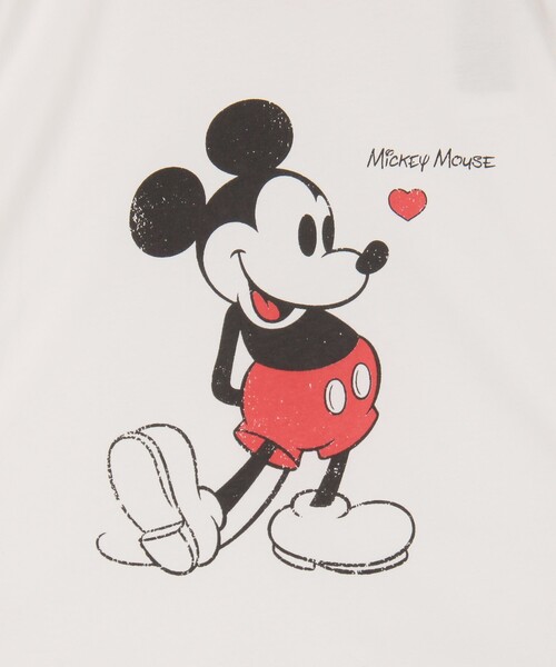 【BASICKS】Mickey Mouse/Vintage Ringer Tシャツ BLACK BASICKS | Mickey Mouse/Vintage Print T-shirt - black – FAB4