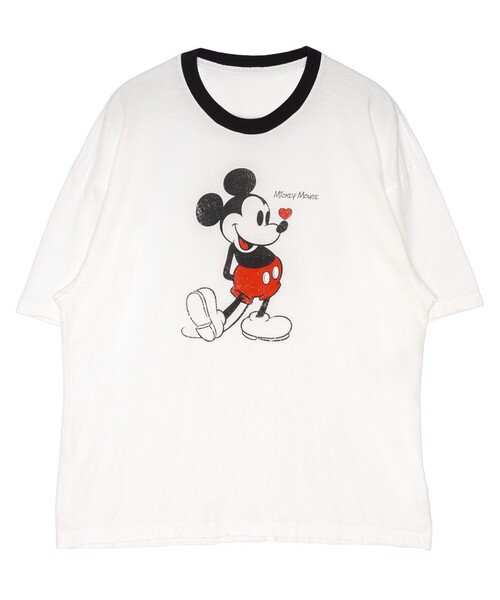 BASICKS/ベイシックス ×Mickey Mouse Vintage Ringer T / DIS