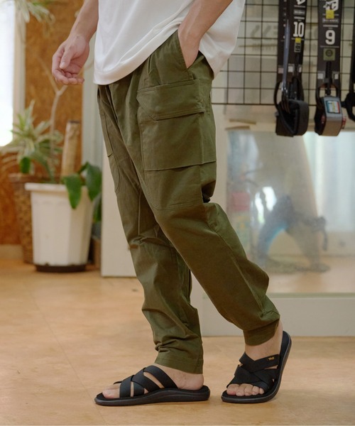 Sunny Smith(サニースミス)の「【SUNNY SMITH】Working Smith Grosgran Twill Long カーゴパンツ(カーゴパンツ・メンズ・カーキ/チャコール・MEDIUM/LARGE)」の3枚目の写真