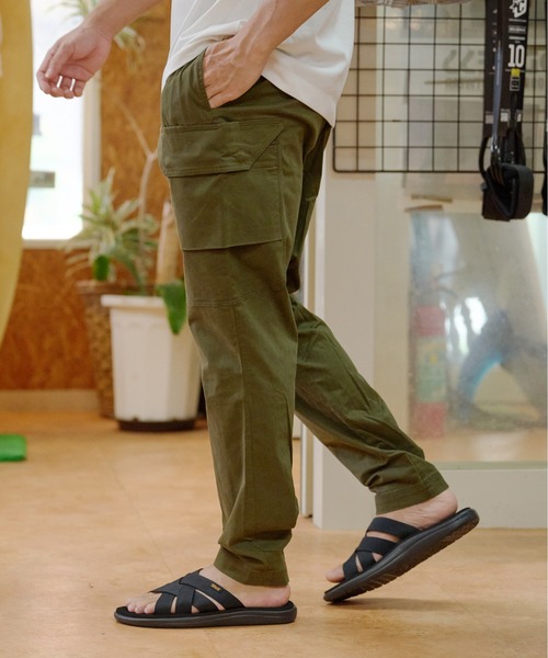 Sunny Smith(サニースミス)の「【SUNNY SMITH】Working Smith Grosgran Twill Long カーゴパンツ(カーゴパンツ・メンズ・カーキ/チャコール・MEDIUM/LARGE)」の6枚目の写真