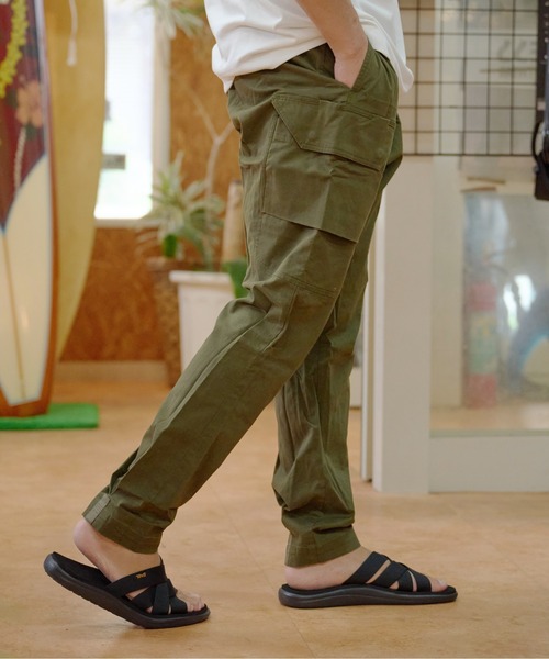 Sunny Smith(サニースミス)の「【SUNNY SMITH】Working Smith Grosgran Twill Long カーゴパンツ(カーゴパンツ・メンズ・カーキ/チャコール・MEDIUM/LARGE)」の10枚目の写真