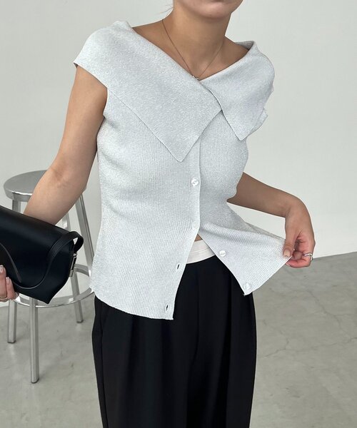 セール】【前後2WAY仕様】BIG襟ニット（ニット/セーター）｜CAPRICIEUX