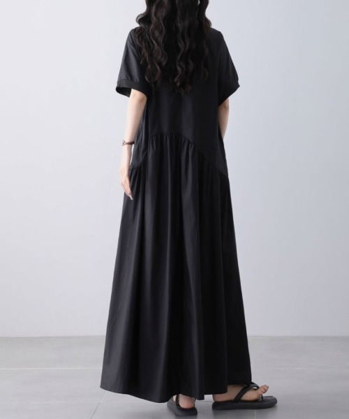 セール】Aラインシンプルロングワンピース（ワンピース）｜ONEP STAR