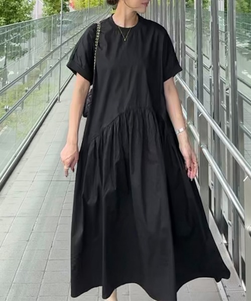 BRIEFING ロゴライン　ワンピース Sサイズ　ブラック SALE] BRIEFING(ブリーフィング) WOMENS LOGO BACK RIB HIGH NECK ONE