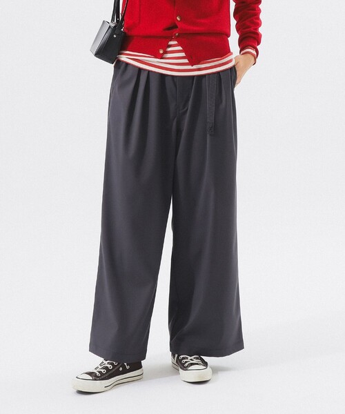 Gramicci（グラミチ）の「【別注】Gramicci / 2プリーツ ワイド スラックス 25FW（スラックス・レディース・チャコールグレー/ネイビー・ONE SIZE）」の21枚目の写真