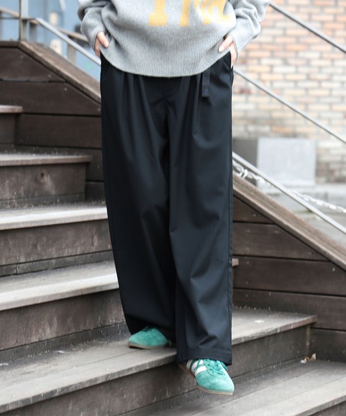 Gramicci（グラミチ）の「【別注】Gramicci / 2プリーツ ワイド スラックス 25FW（スラックス・レディース・チャコールグレー/ネイビー・ONE SIZE）」の4枚目の写真