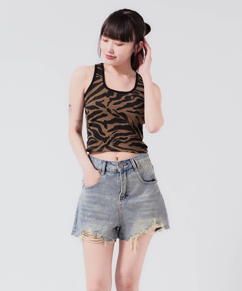 セール】Greco tank top with all-over pattern / 総柄 グレコ